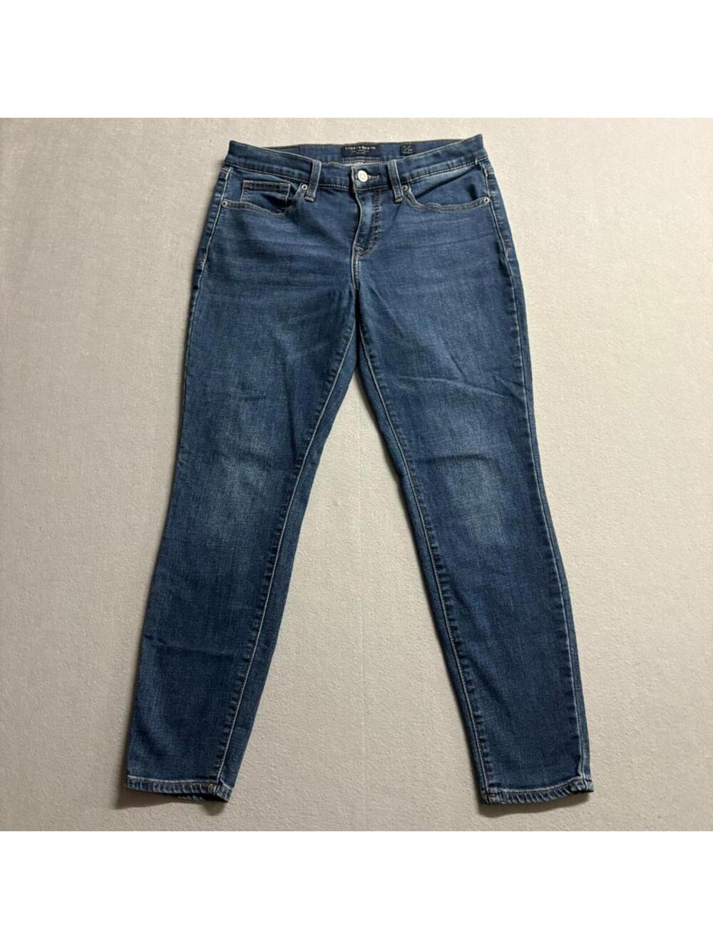 Lucky Brand Ava Skinny Jeans Womens 6/28 Regular Mid Rise Blue Stretch Denim